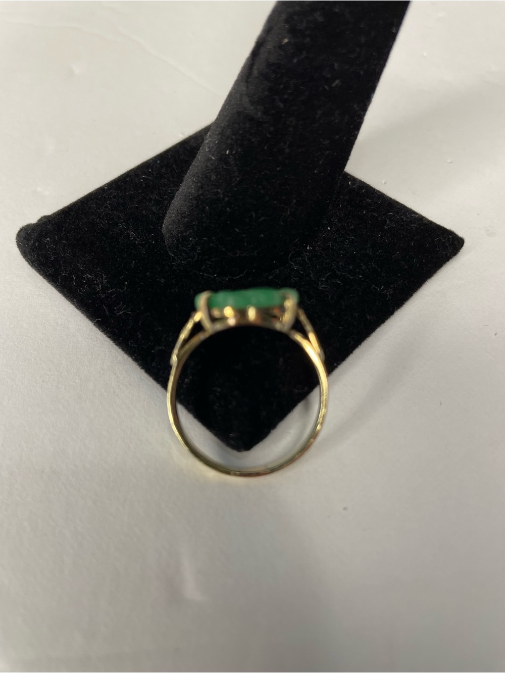 Vintage Jade 14K Ring Size 7.5 - Picture 9 of 10